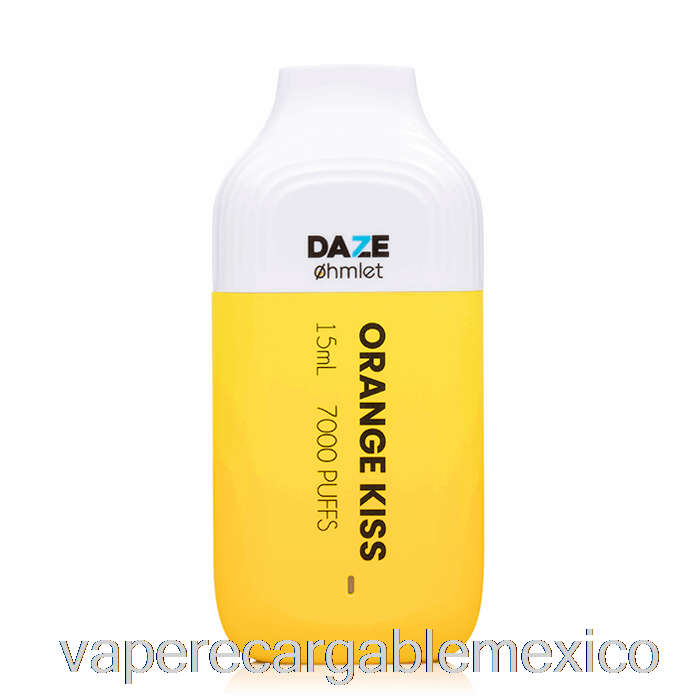 Vape Recargable 7 Daze Ohmlet 7000 0% Cero Nicotina Desechable Naranja Beso
